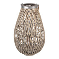 Windlicht Beige Rotan