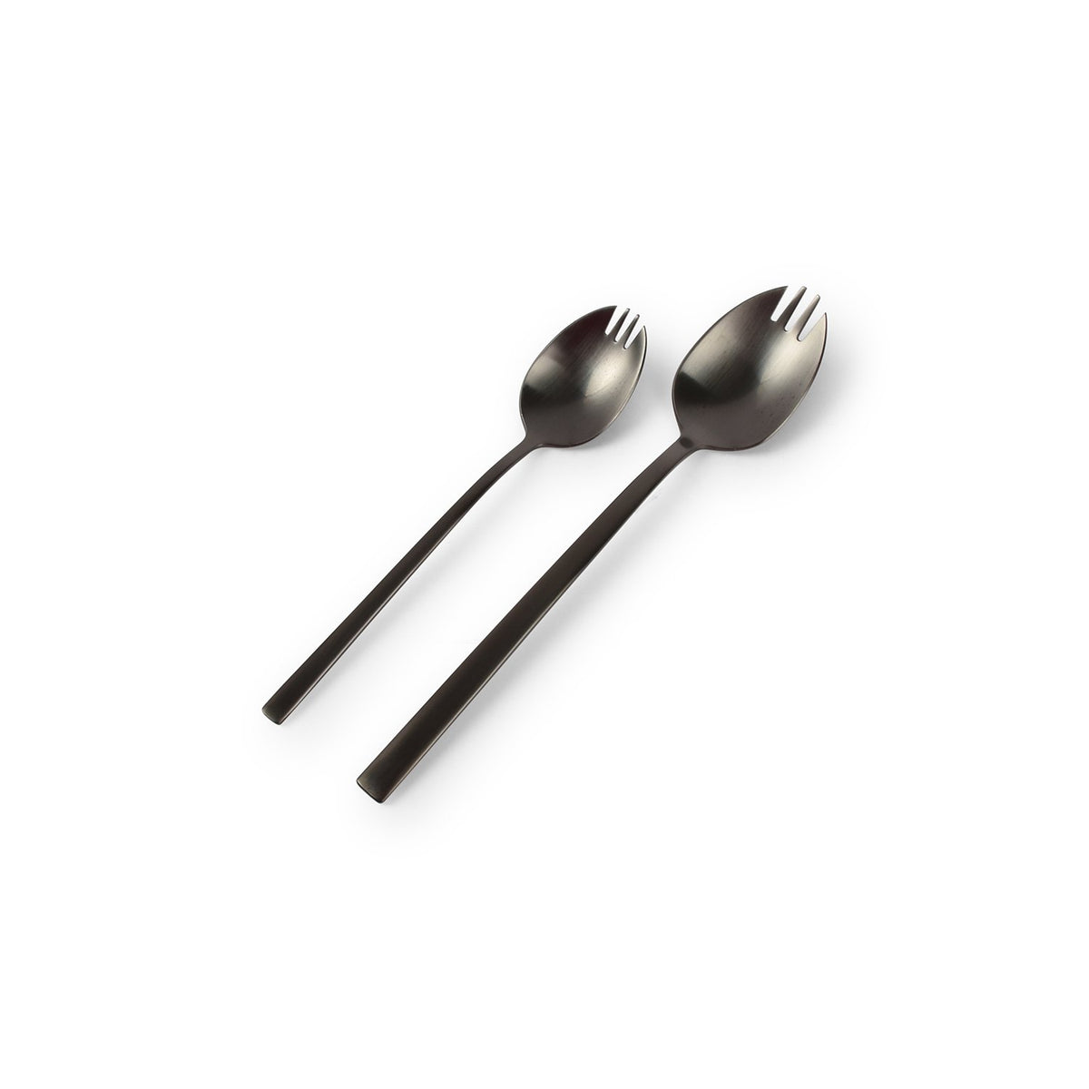 Mini snackvork 11cm matzwart Terno - set/6
