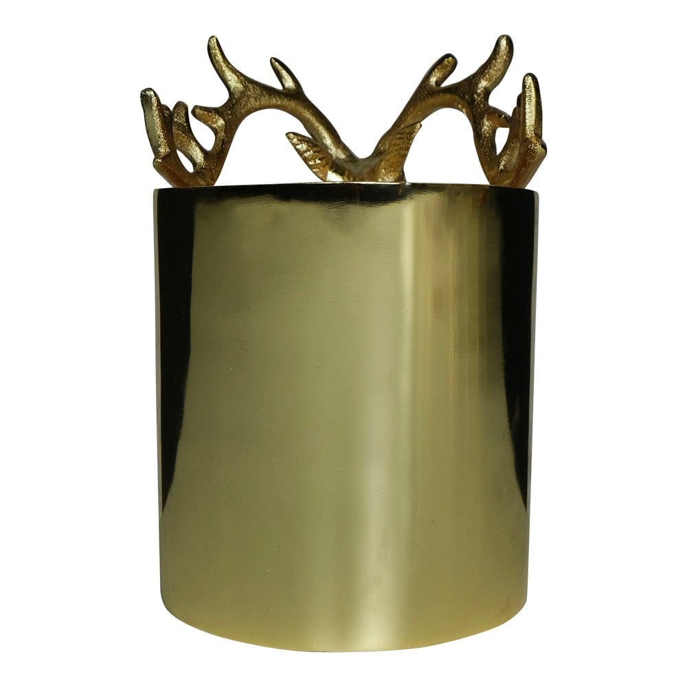 Wijnkoeler hert half champagne goud klein