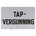 Tap vergunning Retro Wandbord 20x30