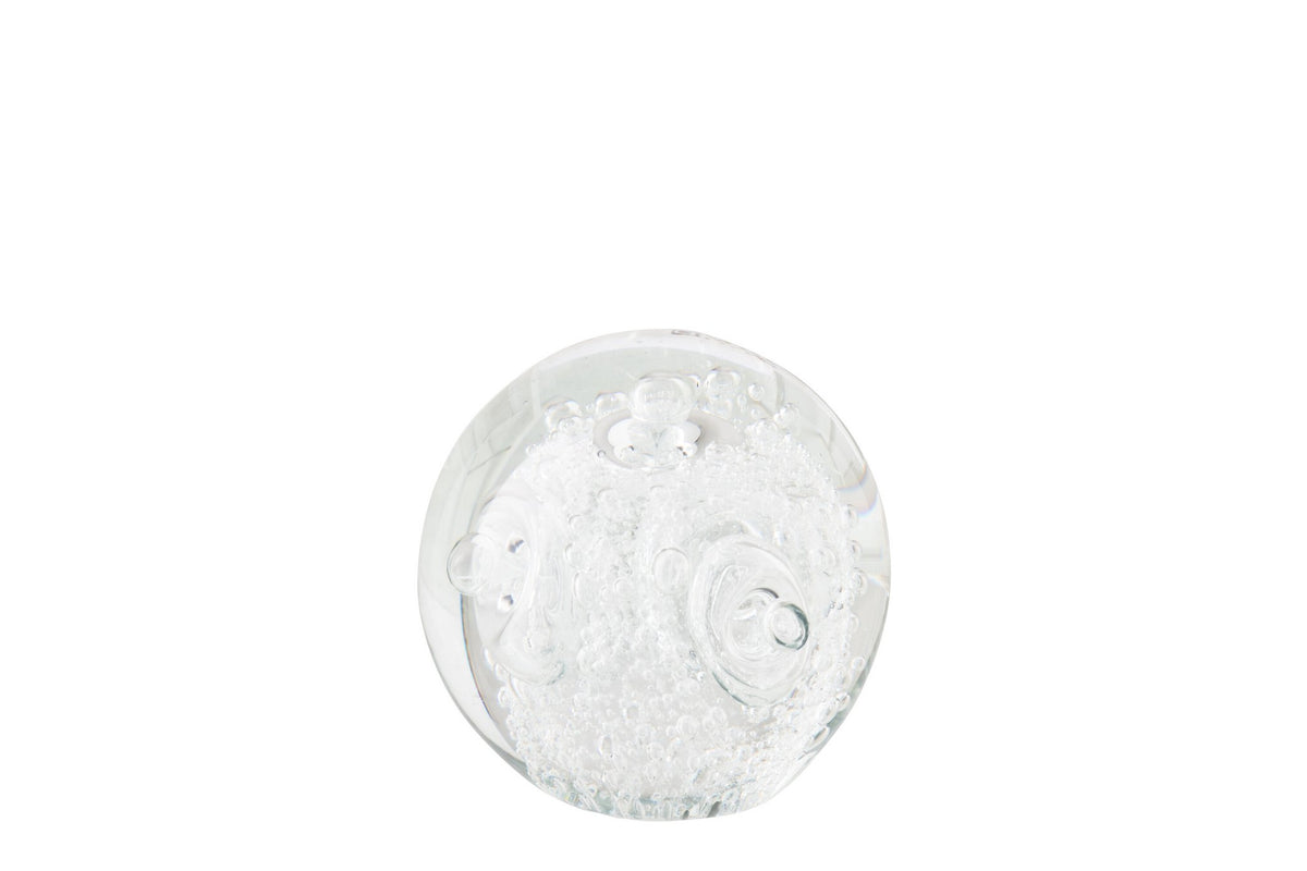 J-Line presse-papier Ringen - glas - transparant - S