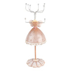 Sieraden Standaard Beige, Kunststof en Metaal Ø 7x19 cm