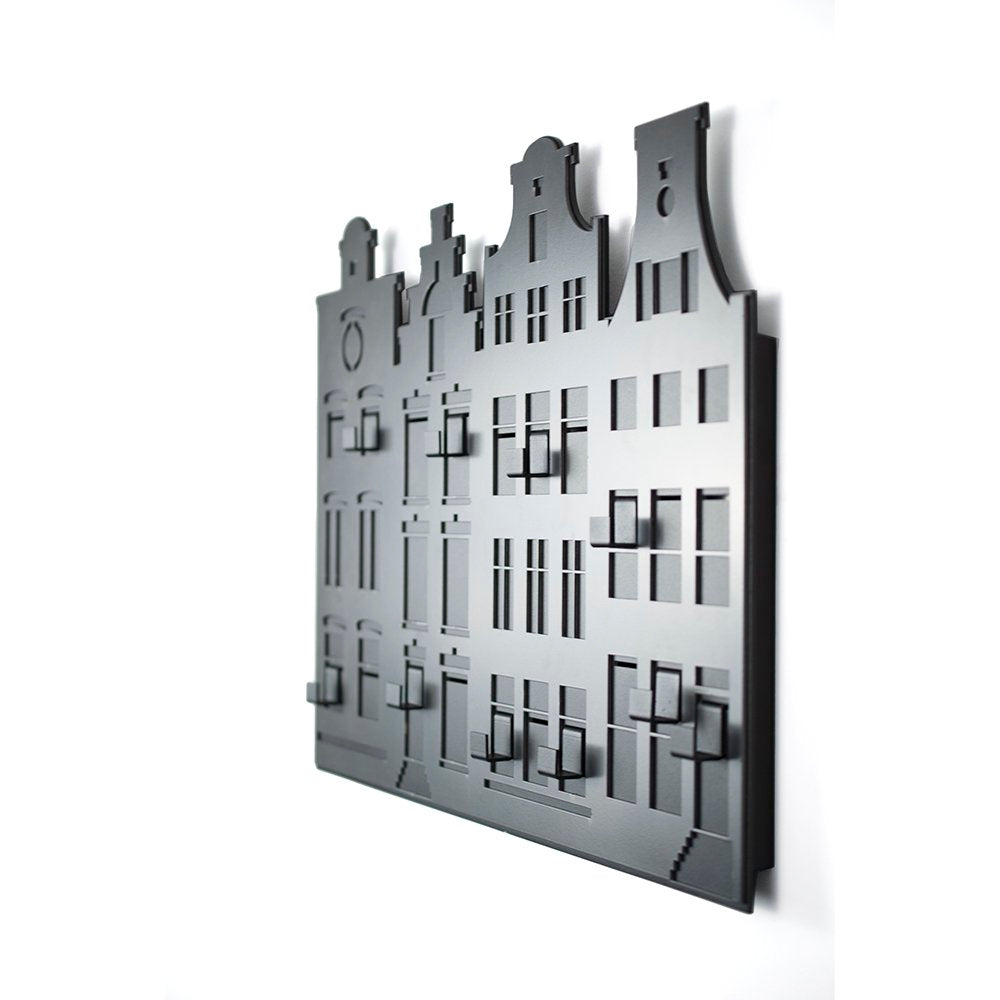 City Shapes kapstok - Wit/Zwart