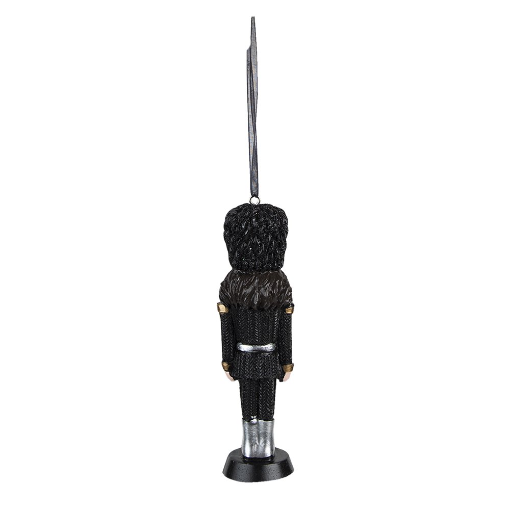 Kersthanger Notenkraker 13 cm Zwart Kunststof Kerstbal