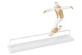 J-Line Snowboarder op obstakel - polyresin - wit/goud