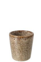 J-Line kopje - porselein - taupe - 4 stuks