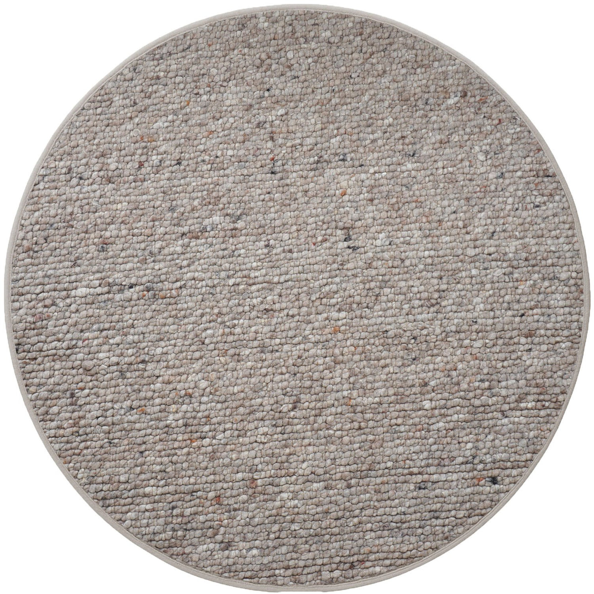 Vloerkleed Steve Donker Beige Rond ø160 cm