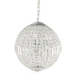 Kroonluchter Ø 40x48 cm Zilverkleurig Metaal Hanglamp