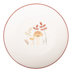 OntbijtBord Ø 20 cm beige Porselein Paddenstoelen