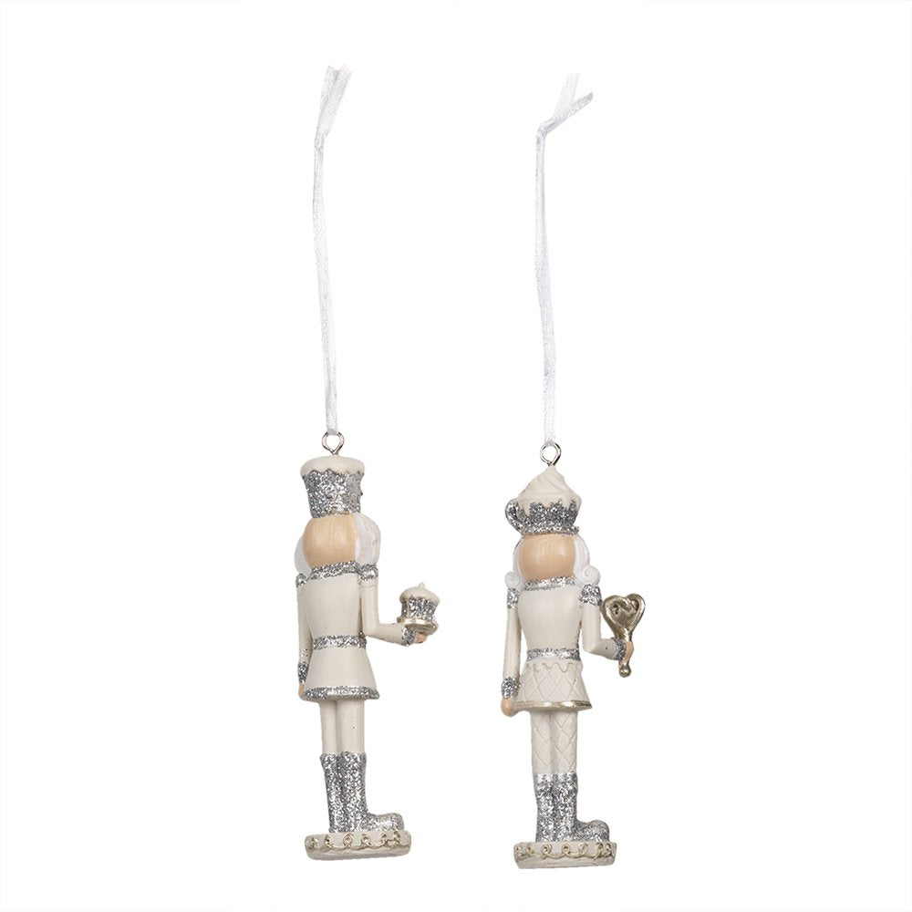 Decoratie hanger notenkraker (set van2) 3x3x10 cm