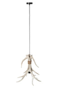 J-Line Plafondlamp met gewei - polyresin - lichtbeige - large