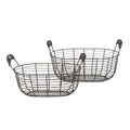 Opbergmand Set van 2 Bruin IJzer Mand