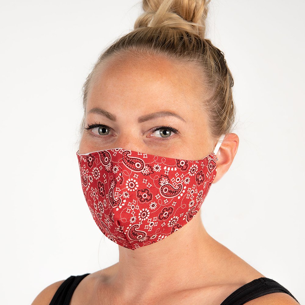 Mondkapje Wasbaar Rood Katoen Mondmasker