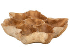 J-Line Onregelmatig decoratief dienblad Ella - teakhout - naturel
