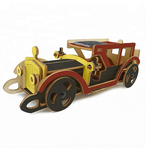 Bouwpakket Oldtimer op Zonne-energie- hout