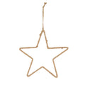 Jute hanger ster 28x28cm naturel