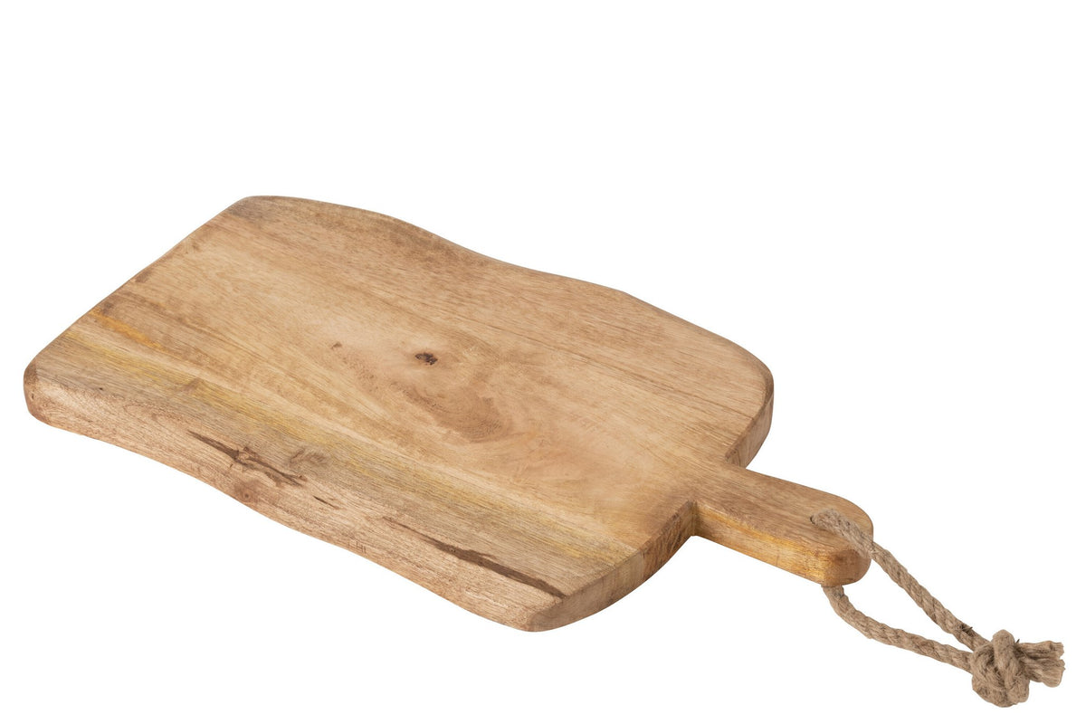 J-Line Organic Rechthoek snijplank - hout - naturel - L