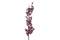 Kunsttak besen 63x11cm rood