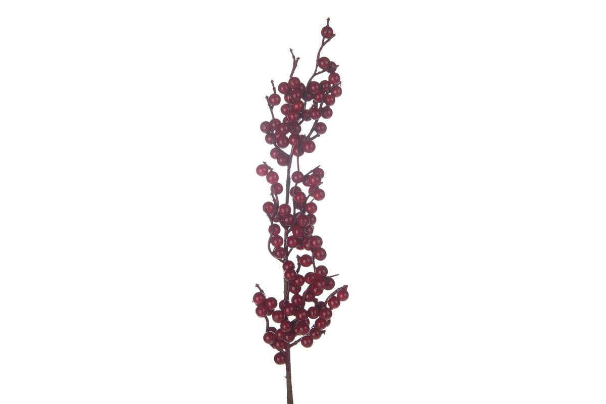 Kunsttak besen 63x11cm rood