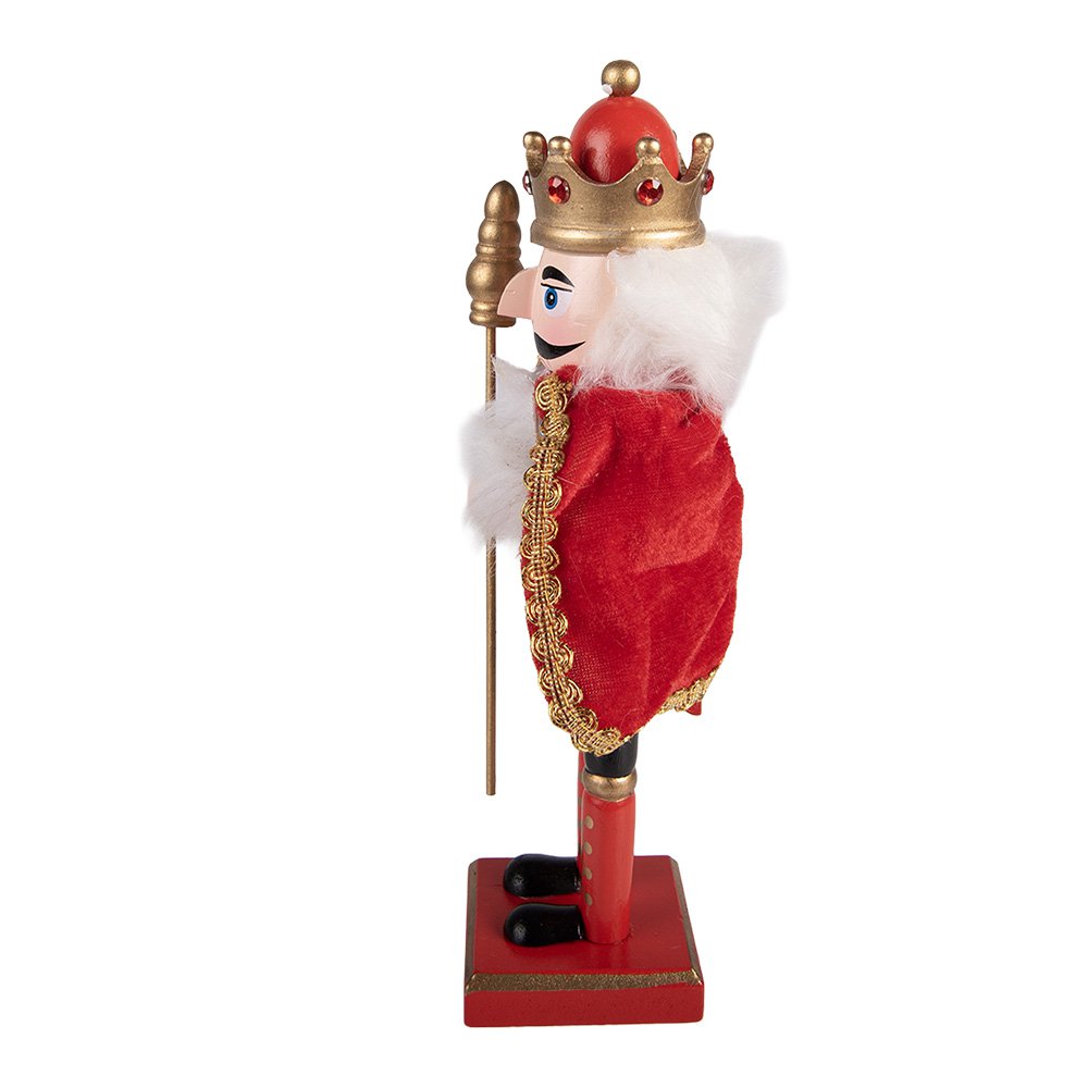 Kerstdecoratie Beeld Notenkraker 7x6x25 cm Rood Hout