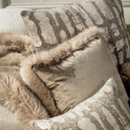 Julia | Cushion | 45x45 cm | White Pepper | Beige | Hoii | With luxury inner cushion