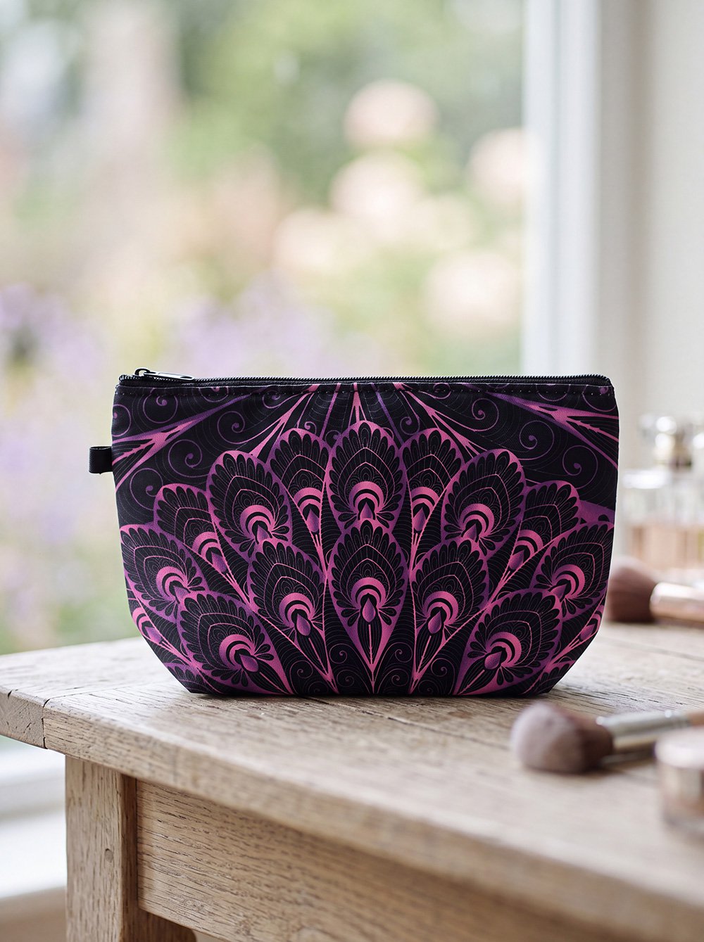 Toilettas Dames 22x13x18 cm Zwart Polyester