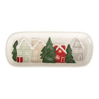 Decoratie schaal 30x12x3 cm Wit Keramiek