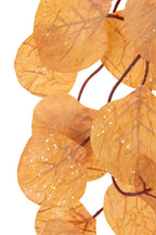 J-Line slinger Bladeren + Glitters - polyester - roestbruin