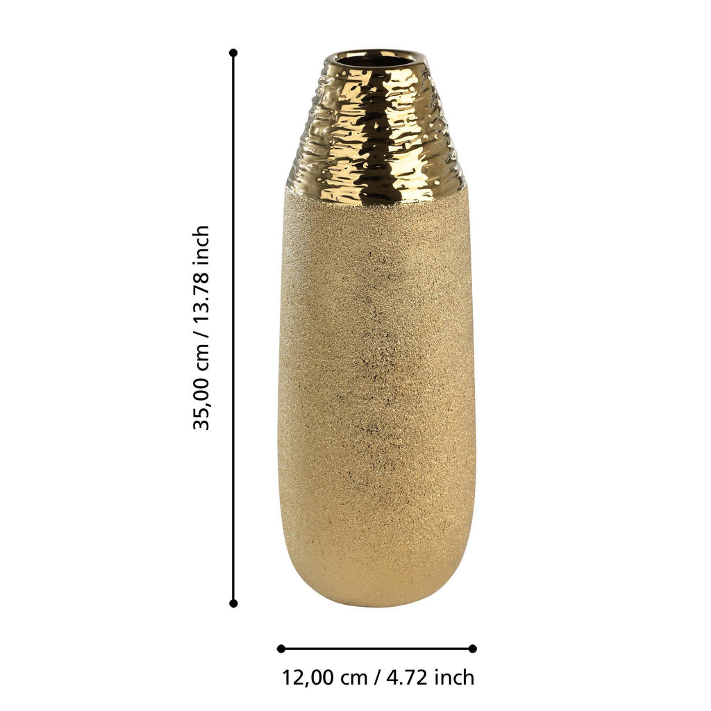 Vaas Aramberri Goud 12x35 cm