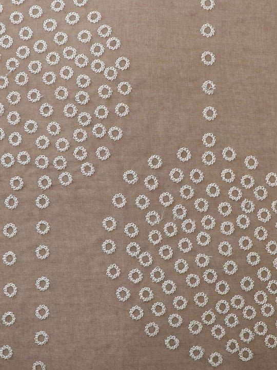 Set van 2 - Grijze katoenen kussenslopen met geborduurd accent – ​​huistextiellinnen – 45x45cm