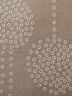 Set van 2 - Grijze katoenen kussenslopen met geborduurd accent – ​​huistextiellinnen – 45x45cm