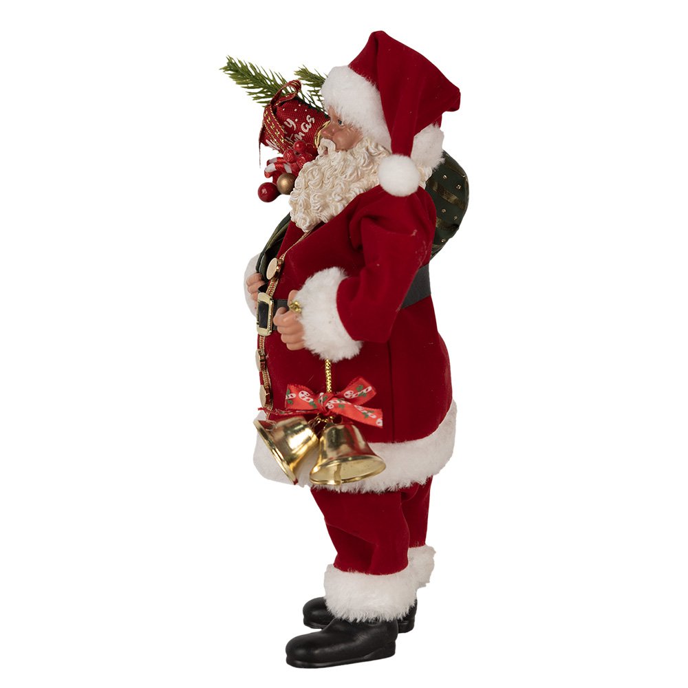Kerstdecoratie Beeld Kerstman 27 cm Rood Kunststof