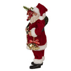 Kerstdecoratie Beeld Kerstman 27 cm Rood Kunststof