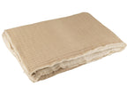 J-Line Plaid Teddy Strepen Stiksel Katoen/Polyester Beige