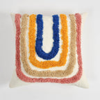 Kussenhoes – Getufte geometrische pompon – 16x16 inch (enkele eenheid)