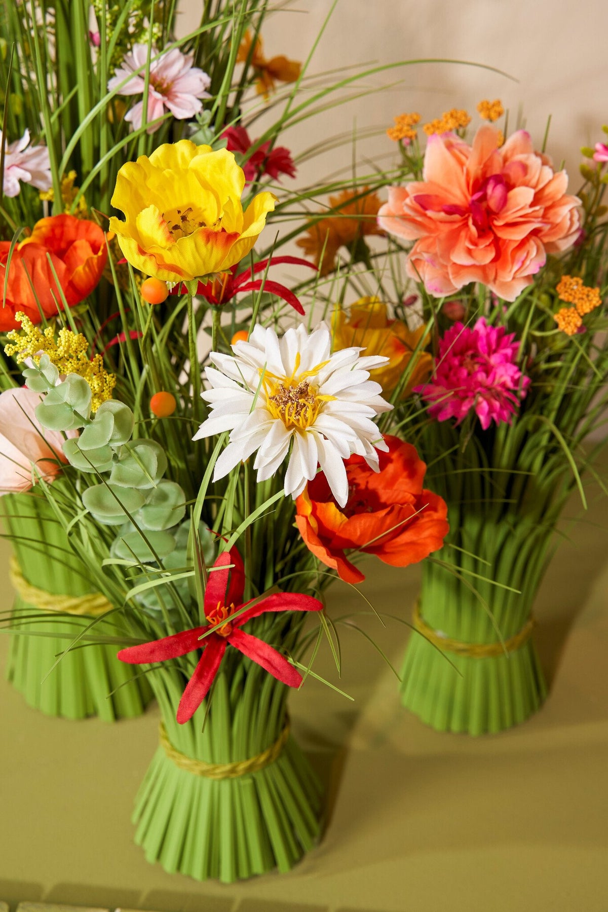 Chrysant bundel d.roze