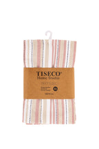 Theedoek multilines - set/4 - 50x70 cm, zwart