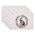 Placemats Set van 6 48x35 cm Beige Katoen