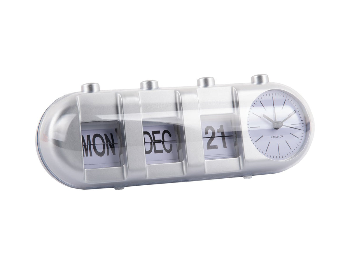 Wekker Retro Tube Kalender Flip