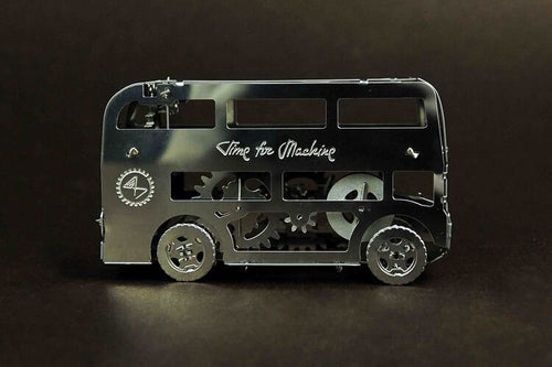 3D Metalen Bouwpakket, Cute Double Decker, Time for Machine, T4M38028, 9x3x5,2cm