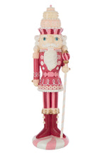 J-Line figuur Notenkraker Snoep - polyresin - wit/roze - L