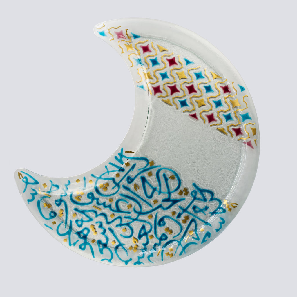 Gouden helal schotel grote 50 multicolor