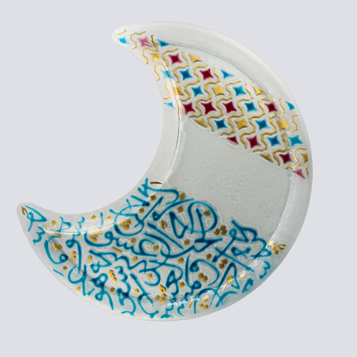 Gouden helal schotel grote 50 multicolor