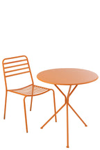 J-Line tafel Tripod Rond - metaal - oranje - L