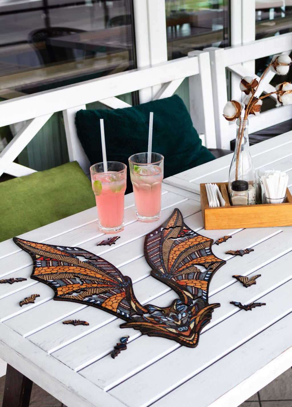 Eco Wood Art (EWA) Houten Legpuzzel Vleermuis/ Bat, 2482, 39x28x0,5cm Kartonbox