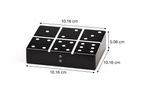 Decoratieve dominoset – harstegels en MDF-doos
