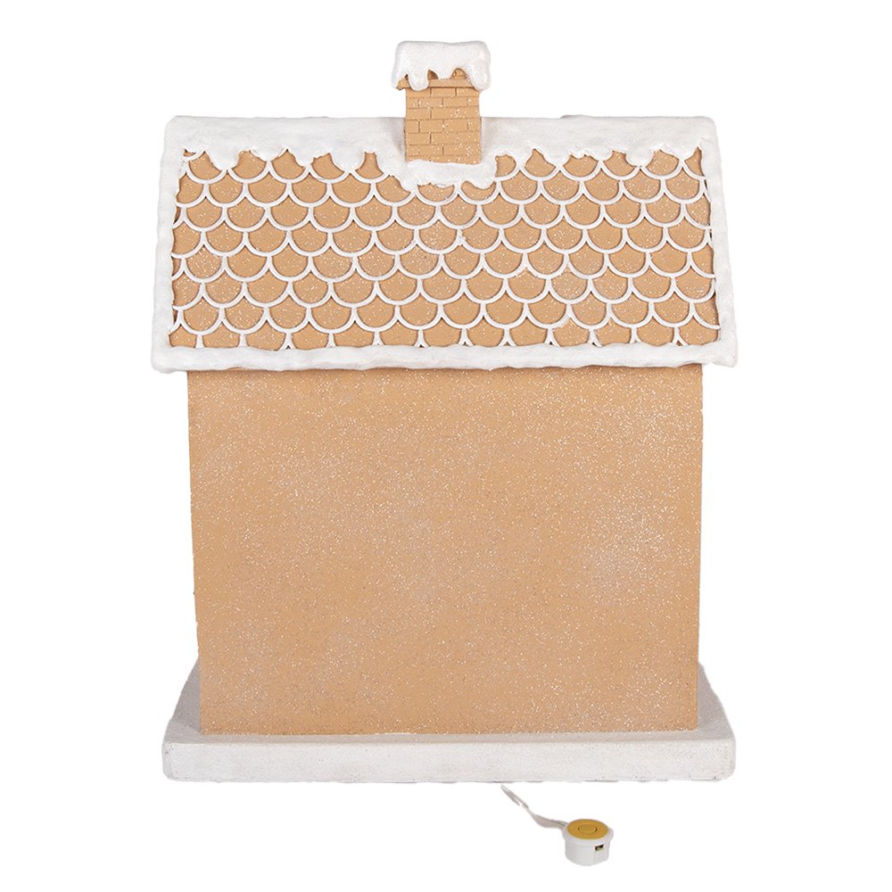 Gingerbread house 38x20x48 cm Bruin Kunststof