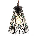 Hanglamp Tiffany Ø 15x115 cm transparant Glas Hanglamp Eettafel