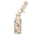 Vaas Ø 8x20 cm Beige Keramiek Bloemen