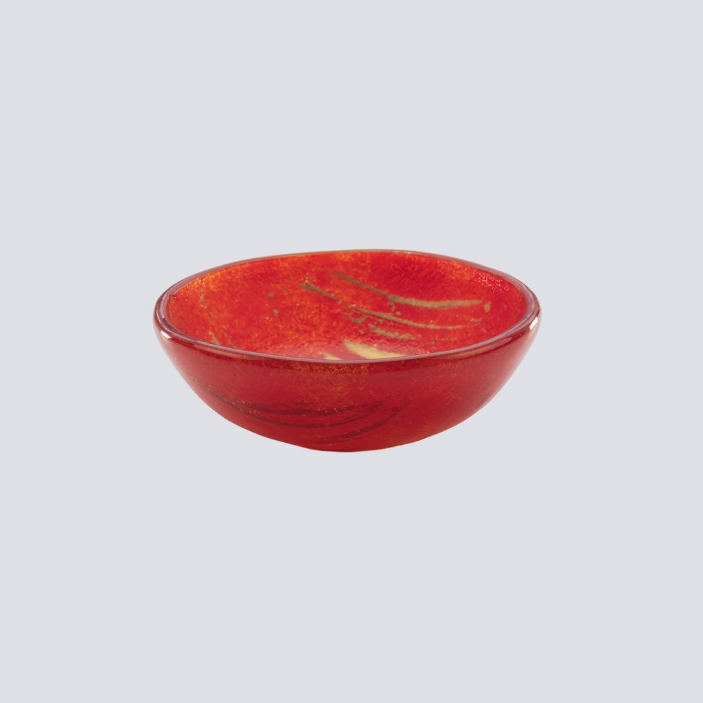 Tijdloze Bowl Tray 12x5 Red Strokes